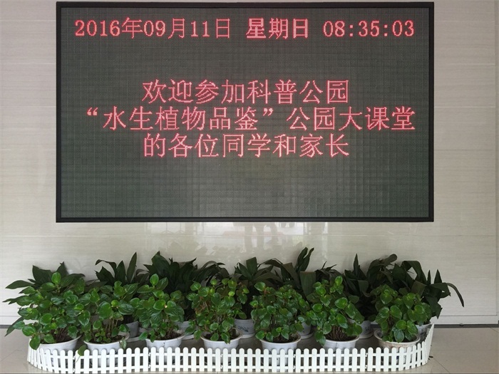 品鉴水生植物 ――记市园林科研所市民园林学校2016年第3期活动