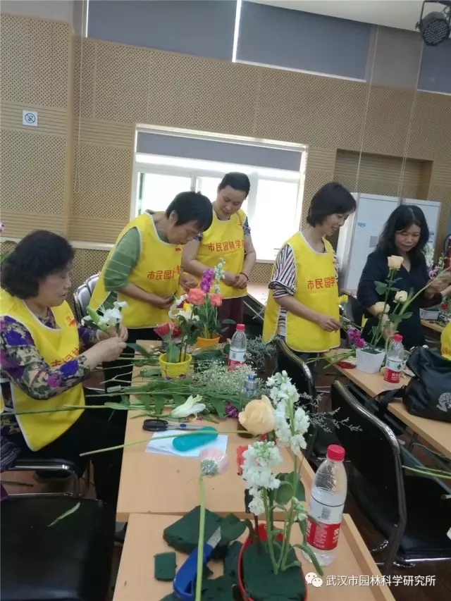 赏新优花卉，学艺术插花 ――记市园林科研院2017年科技活动周 市民园林学校第3期活动